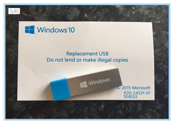 Microsoft Windows 10 Operating System  USB 3.0 32/64 Bit Full Version FQC-08788 Retail Sealed