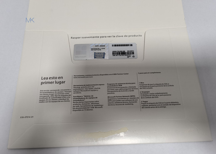 22H2 Spanish Version Microsoft Windows 11 Home OEM DVD Physical Box KW9-00639