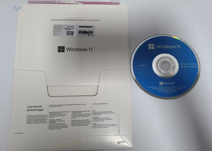 Spanish Microsoft Windows 11 Home OEM DVD Physical Box DirectX 9 or later with WDDM 1.0 driver