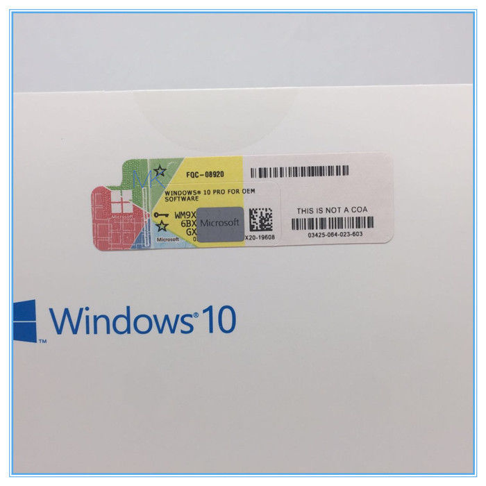 Windows 10 Professional 64 Bit DVD product key with Microsoft safety code