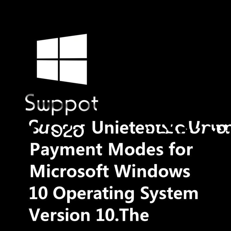 2020 Support and Western Union Payment Modes for Microsoft Windows 10 Operating System Version 10