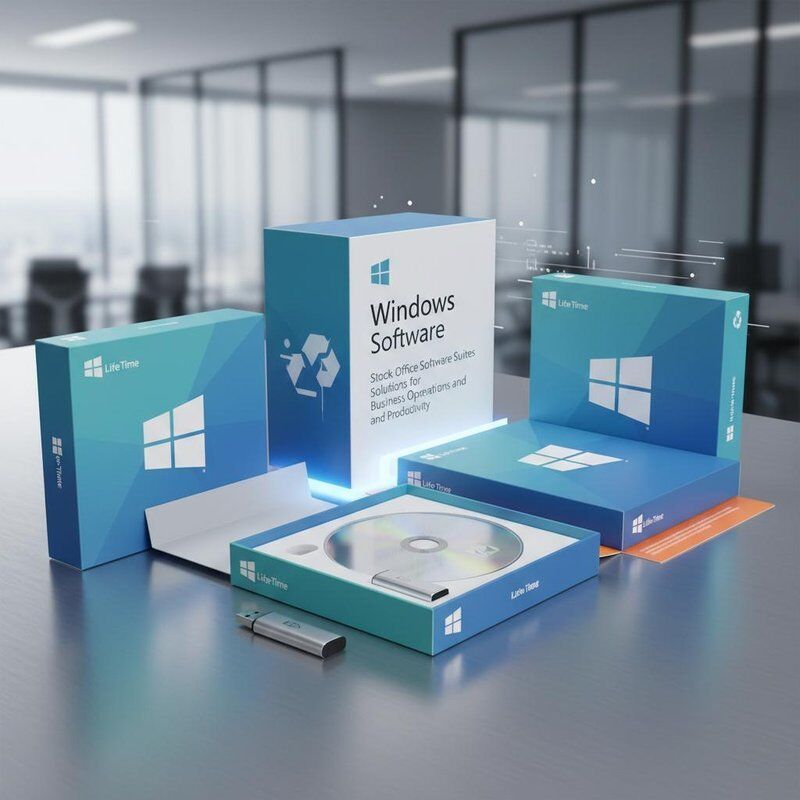 Life Time Using Microsoft Windows Software Stock Office Software Suites Solutions for Business Operations and Productivity