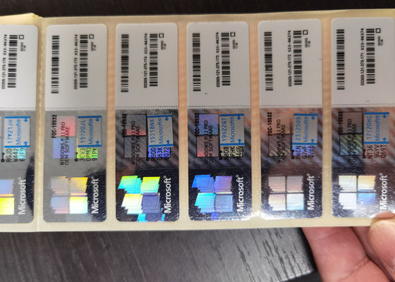 The latest Silver/Red Microsoft Windows 11 Professional vs Home OEM Coa Sticker