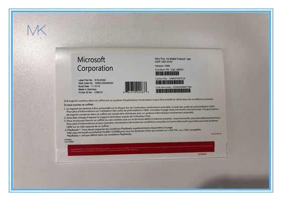 DSP OEM DVD French 1 PC Windows 10 Professional
